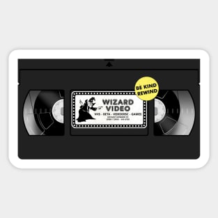 Wizard Video VHS Sticker